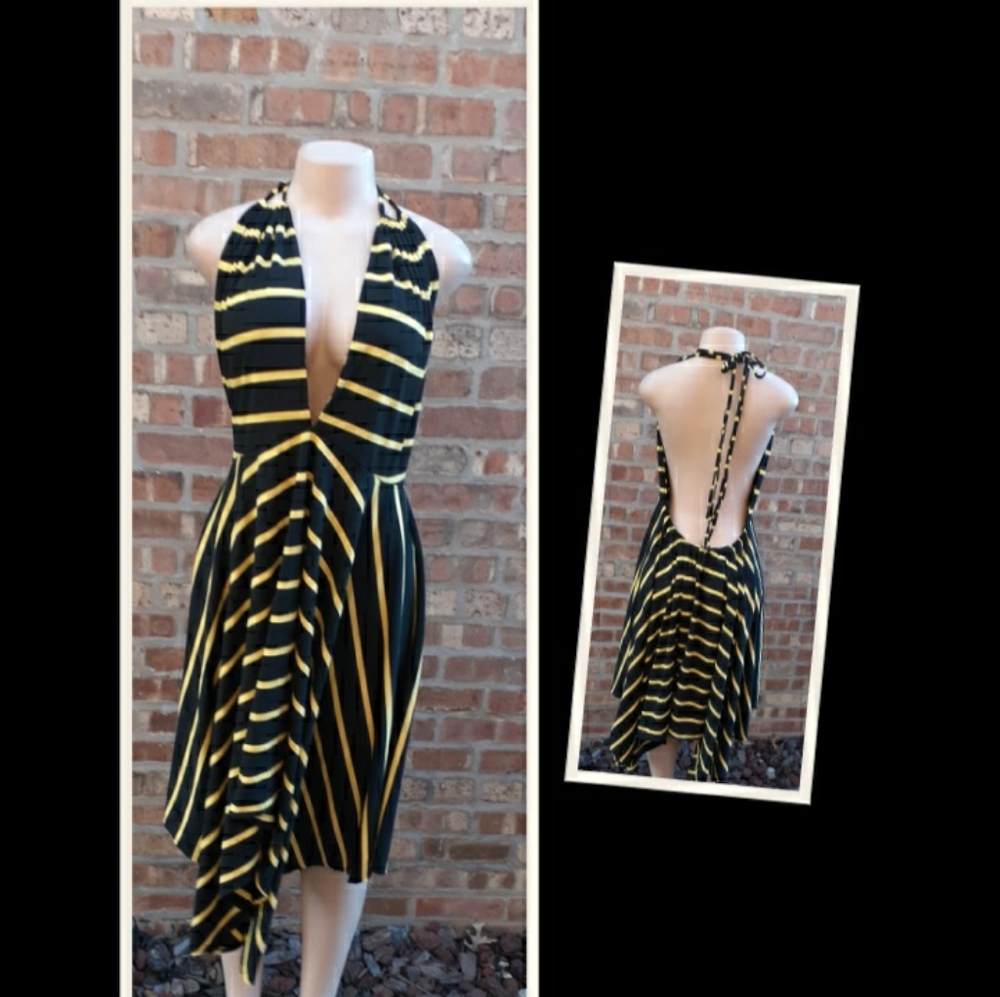 Sexy Last Exit Halter Swing Dress Size 2xl
